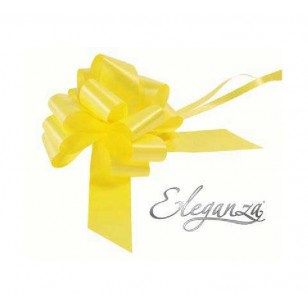 Yellow Pull Bow 30mm Wide Gift Bow